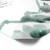 hoogland | Alfabetische bruiloft zitplaatskaart Poster (Hoek)