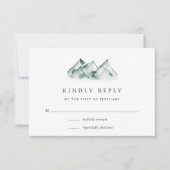 hoogland | bergbruiloft RSVP kaartje (Voorkant)