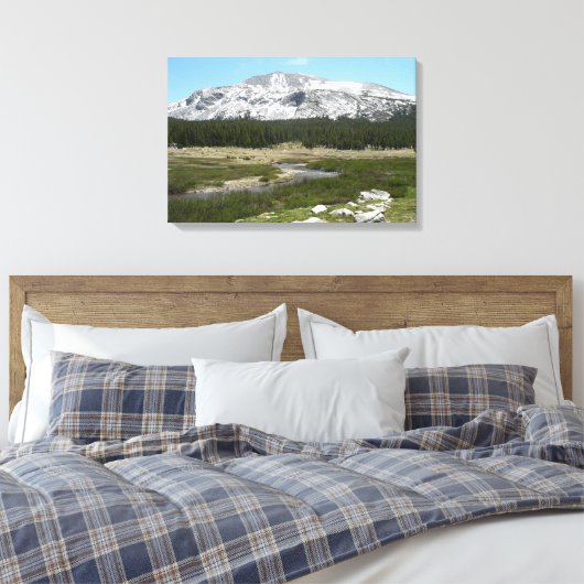 Hoogland Bergstroom I Canvas Afdruk (Insitu (Slaapkamer))