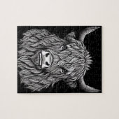 Hoogland bull illustratie legpuzzel (Horizontaal)