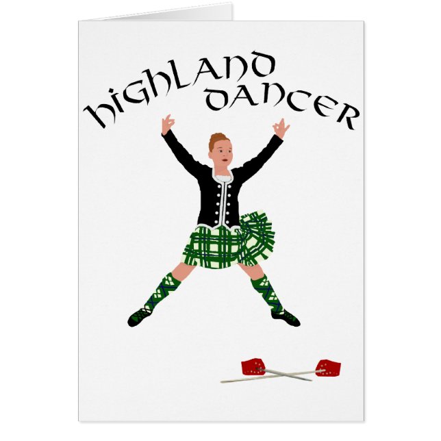 Hoogland-danser Ghillie Callum Zwaarddansen (Voorkant)