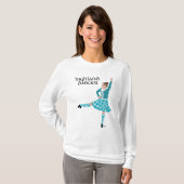 Hoogland-danser Turquoise T-shirt (Voorkant volledig)