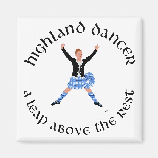 Hoogland Dansers - een sprong boven de rest Magneet (Voorkant)