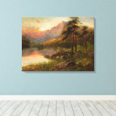 Hoogland eenzaamheid canvas afdruk (Insitu (Houten vloer))