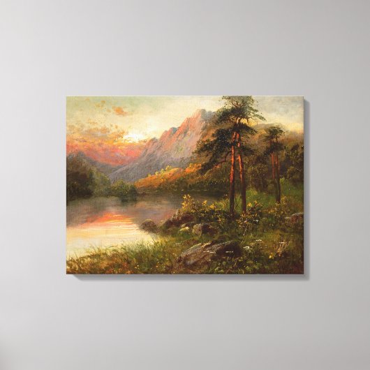 Hoogland eenzaamheid canvas afdruk (Voorkant)