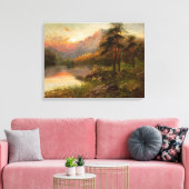 Hoogland eenzaamheid canvas afdruk (Insitu (Woonkamer))