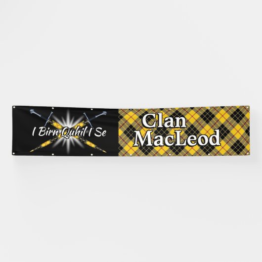 Hoogland Festival Clan MacLeod van Lewis Tent Spandoek (Horizontaal)