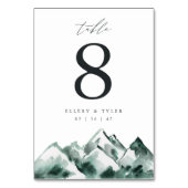 hoogland | Gepersonaliseerde Mountain Wedding Kaart (Voorkant)