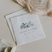 hoogland | Gepersonaliseerde Mountain Wedding Servet