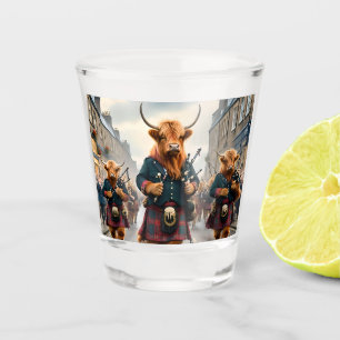 Hoogland Harmonie: Dudelsak Highland Koe Band Shot Glas