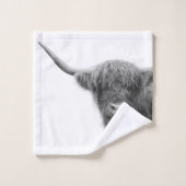 Hoogland Kabelzwart & wit #4 Bad Handdoek (Wasdoekje)