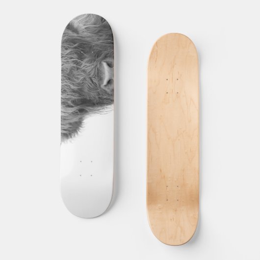 Hoogland Kabelzwart & wit #4 Persoonlijk Skateboard (Voorkant)