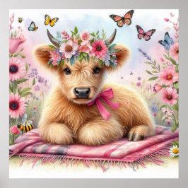 Hoogland Koe 1 Poster