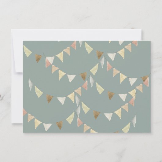 Hoogland Koe 1e verjaardag Kaart (Achterkant)