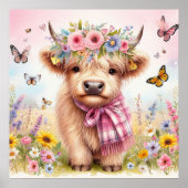 Hoogland Koe 3 Poster (Voorkant)