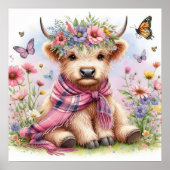 Hoogland Koe 4 Poster (Voorkant)