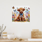 Hoogland Koe 6 Poster (Keuken)