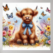 Hoogland Koe 6 Poster (Voorkant)