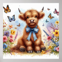 Hoogland Koe 6 Poster