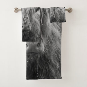 Hoogland Koe #6 #wall #art Bad Handdoek