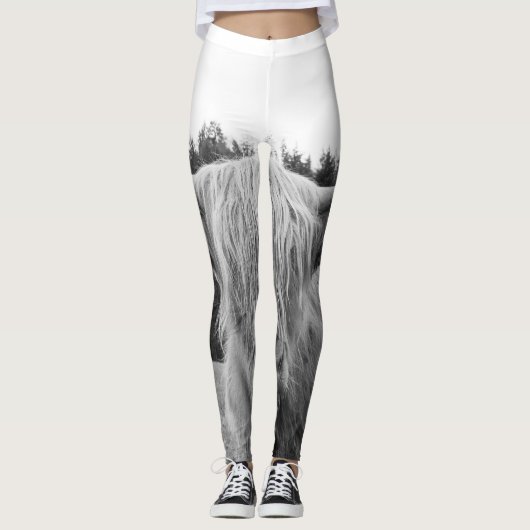 Hoogland Koe #6 #wall #art Leggings (Voorkant)