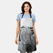 Hoogland Koe #6 #wall #art Schort (Gedragen)