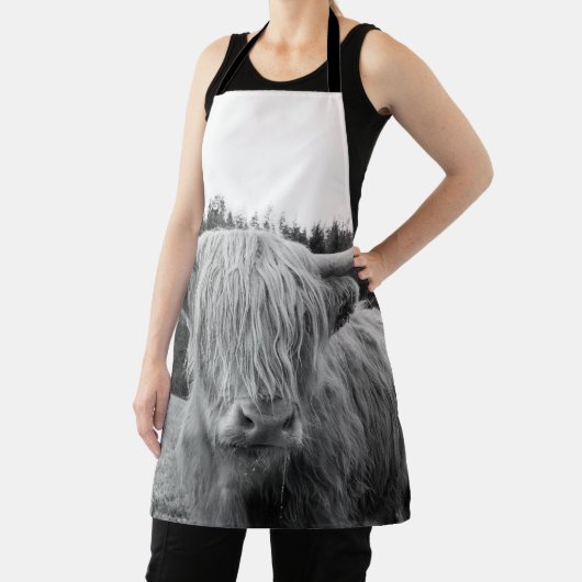 Hoogland Koe #6 #wall #art Schort (Insitu)