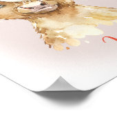 Hoogland Koe afdrukken Poster (Hoek)