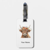 Hoogland Koe Bagagelabel (Achterkant verticaal)