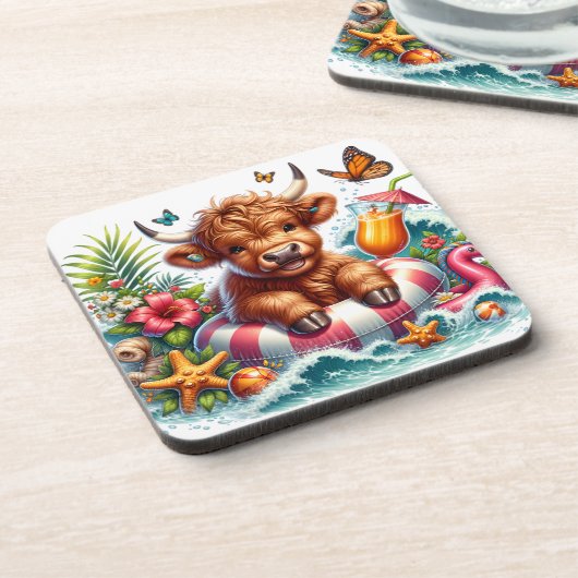 Hoogland Koe Bier Onderzetter (Linkerzijde)