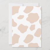 Hoogland koe Boho Pampas Grass baby shower Kaart (Achterkant)