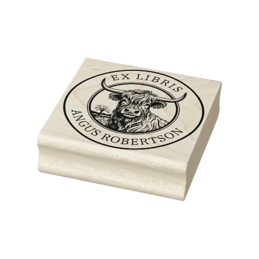  Hoogland Koe Bookplaat Rubberstempel (Stempel)