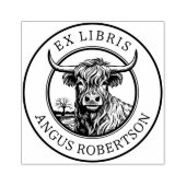  Hoogland Koe Bookplaat Rubberstempel (Afrduk)
