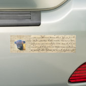Hoogland koe bumpersticker (Op auto)