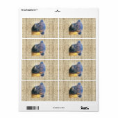 Hoogland koe etiket (Full Sheet)