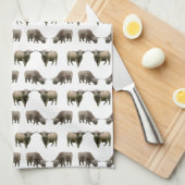 Hoogland Koe Frenzy Kitchen Towel (kies kleur) Theedoek (Quarter Fold)