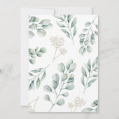 Hoogland koe groen baby shower kaart (Achterkant)