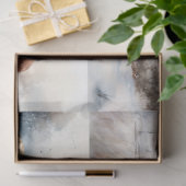 Hoogland Koe in Sneeuw Collage 1 Decoupage papier (Geschenk)