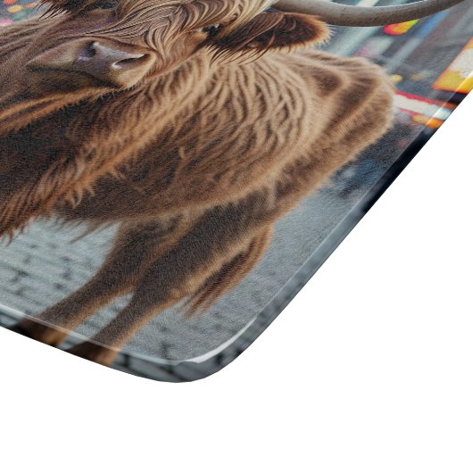 Hoogland Koe in Times Square Snijplank (Hoek)