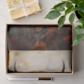 Hoogland Koe in Wildflower Decoupage Tissuepapier (Geschenk)