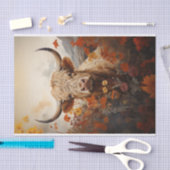 Hoogland Koe in Wildflower Decoupage Tissuepapier (Craft)