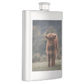 Hoogland koe kalf herfstgrasveld flacon (Rechts)