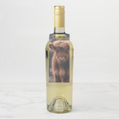 Hoogland koe kalf herfstgrasveld flessenhanger (Op fles)