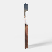 Hoogland koe kalf herfstgrasveld iPhone hoesje (Linkerkant)