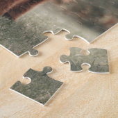 Hoogland koe kalf herfstgrasveld legpuzzel (Zijkant)