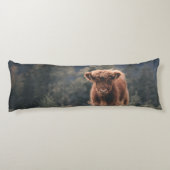 Hoogland koe kalf herfstgrasveld lichaamskussen (Achterkant)