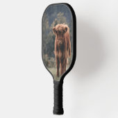 Hoogland koe kalf herfstgrasveld pickleball paddle (Links)