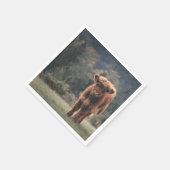 Hoogland koe kalf herfstgrasveld servet (Hoek)