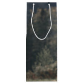 Hoogland koe kalf herfstgrasveld wijn cadeautas (Achterkant)