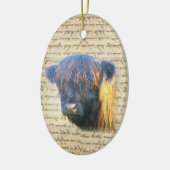 Hoogland koe keramisch ornament (Links)